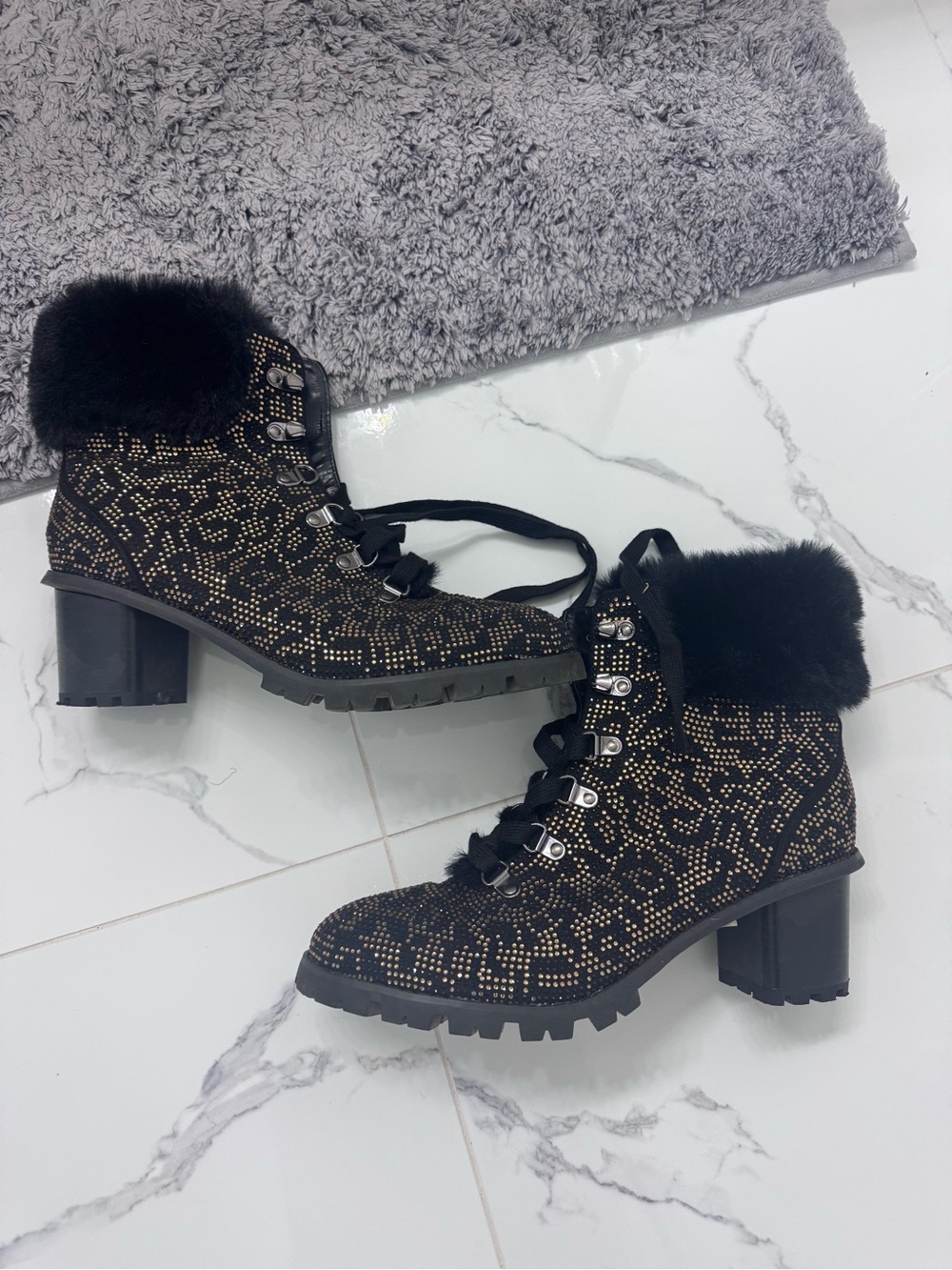 Cheetah Rhinestone Heel Boots! - Picture 4 of 5